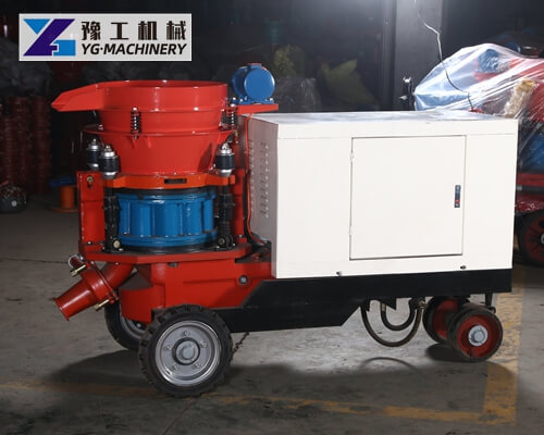 wet concrete sprayer machine