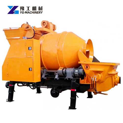 concrete mixer and pump