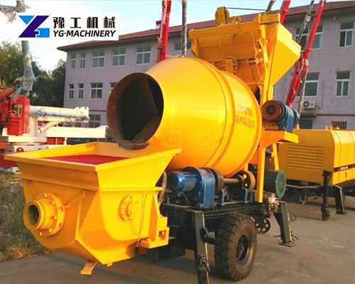 concrete mixer machine with pumping