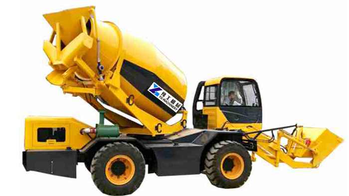 self loaded concrete mixer truck