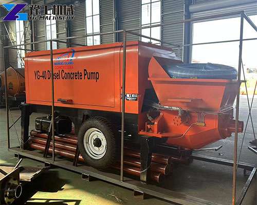compact concrete pump for high rise building construction