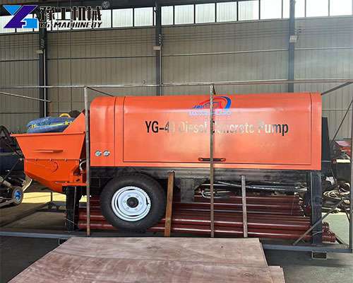 concrete pump pipeline transporting concrete to pouring site