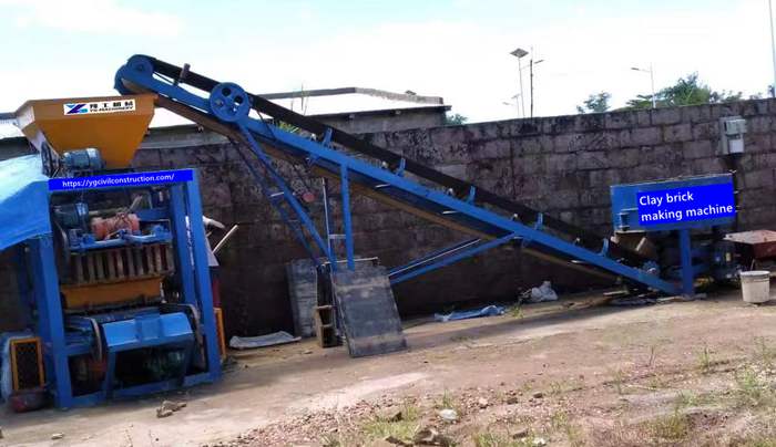 Clay brick making machine