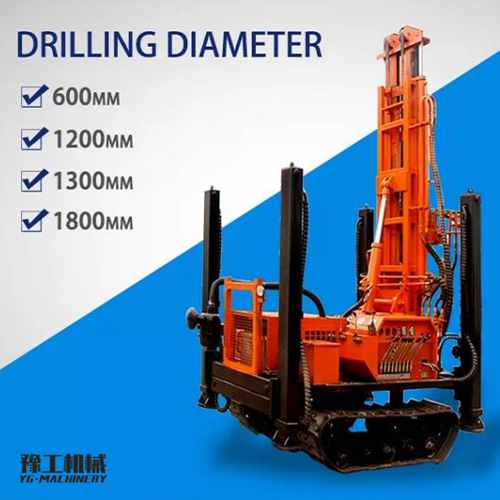 400m Crawler Mounted Diesel Water Well Drilling Rig