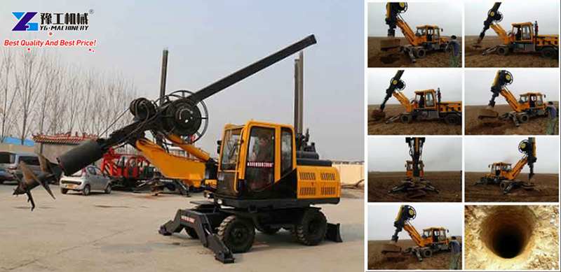 Rotary Soil Crawler Drilling Rig Machine