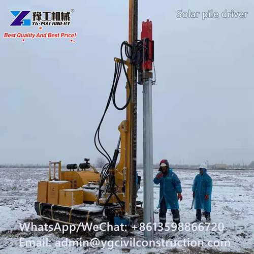 Crawler Post Driver Ground Screw Pile Driver for Photovoltaic