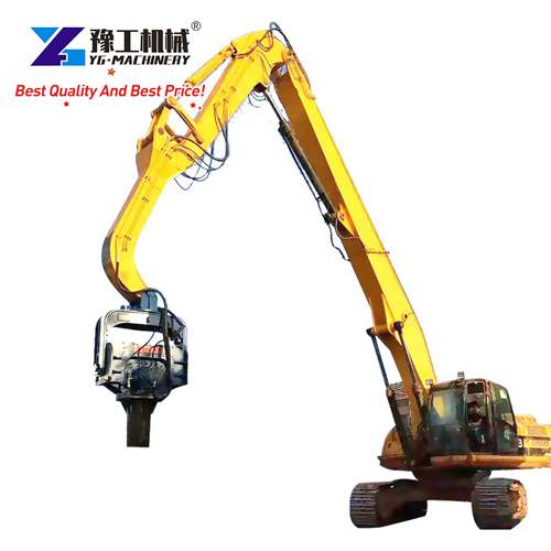 vibratory pile driver for excavator