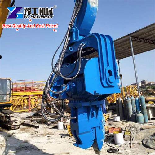 excavator pile driver excavator mounted vibratory hammer