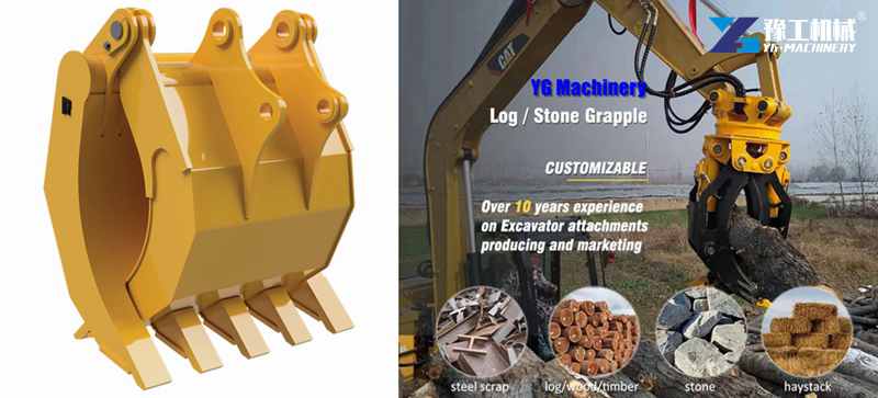 excavator grapple | rotating wood grapple