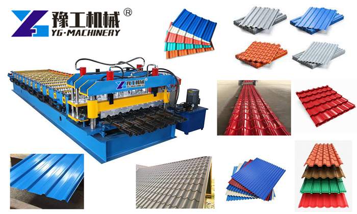 Color steel tile making machine