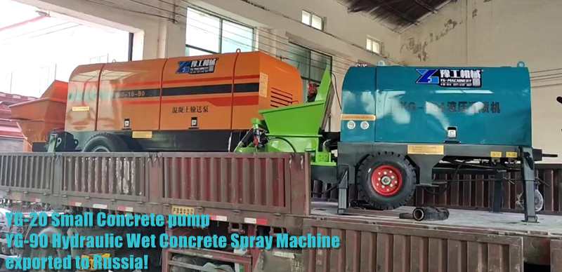 concrete pump exported to russia