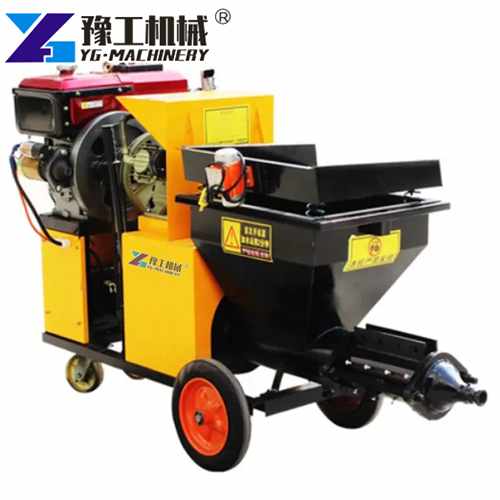 Diesel type mortar spraying machine