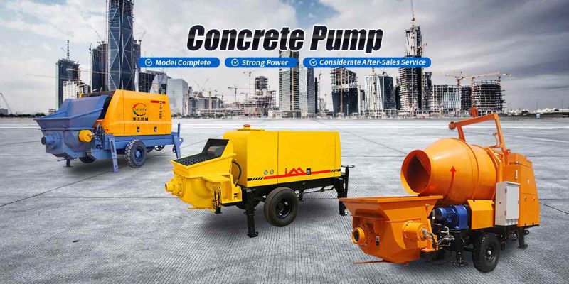 What are the functions of concrete mixing pump and concrete delivery pump?