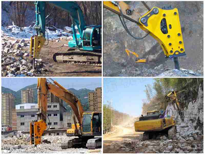 Hydraulic Breaker For Excavator - working case
