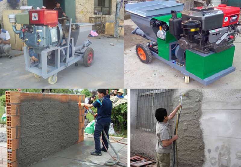 diesel spray plaster machine price