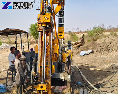 core drilling rig in mining exploration site