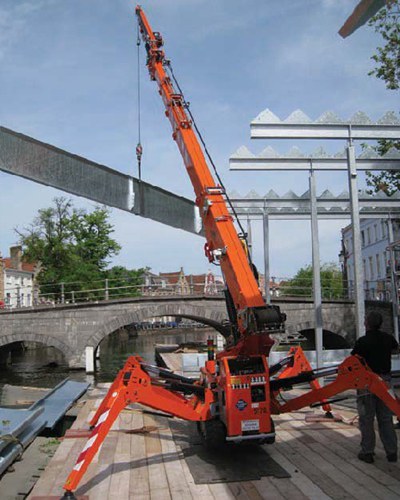 Spider crane working case in Netherlands