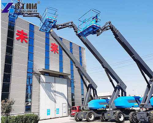 electric articulating boom lift factory