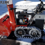 smart snow plow robot for winter road safety