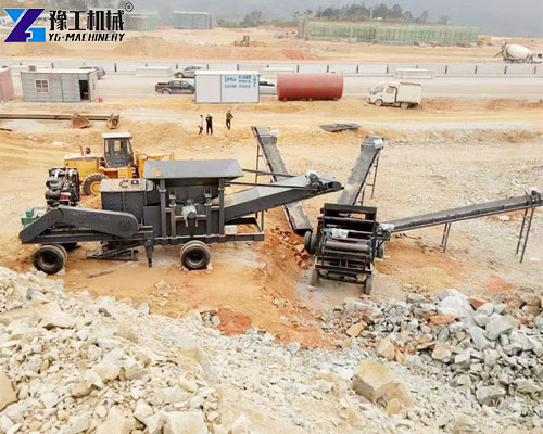 mobile jaw crusher plant for small stone crushing
