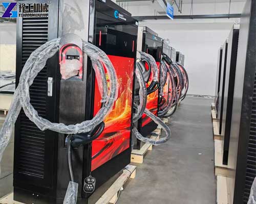 ev charging pile with advertising screen
