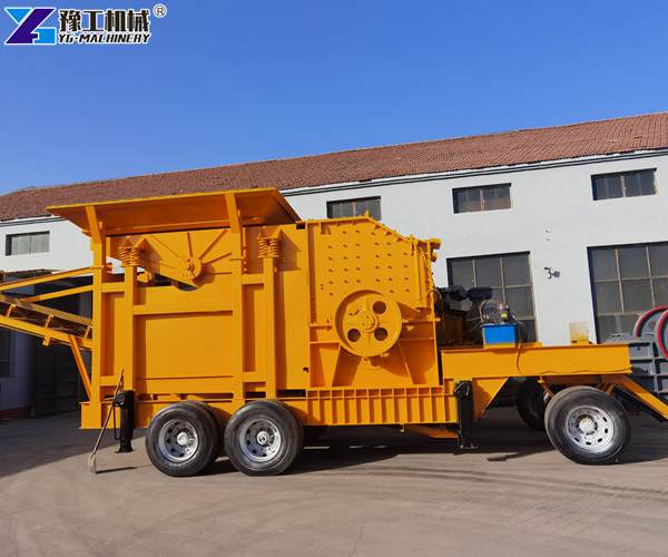 mobile stone crushing machine