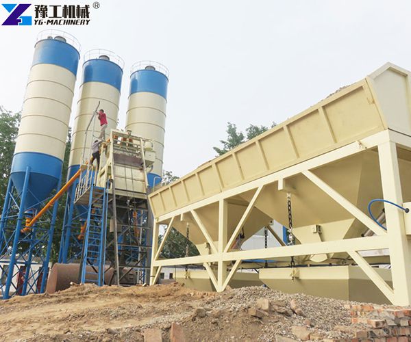 HZS50 ready mix concrete plant