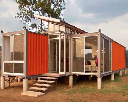 cheap modern shipping container house
