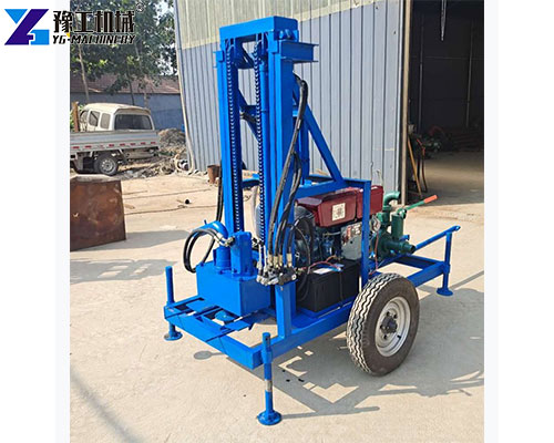 wheeled water well drilling rig