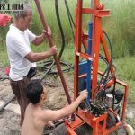 portable well drilling machine for agricultural water