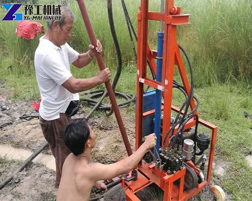 portable well drilling machine for agricultural water