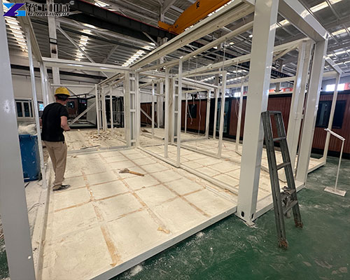 pu flooring expandable house