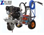 cold paint road marking machine with double gun
