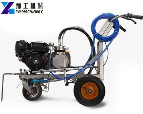 single gun hand push road marking machine