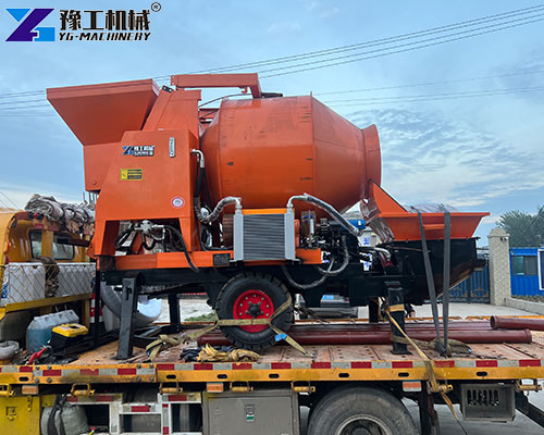 concrete mixer with pump factory delivery