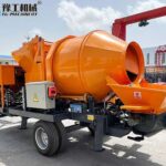 Concrete Mixer with Pump Machine Sold to U.S. concrete mixer and pumping machine