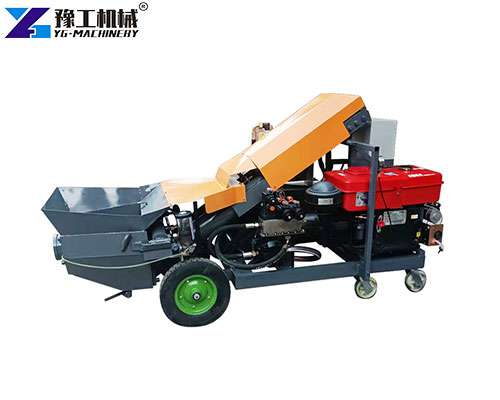 diesel and electric power trailer concrete pump