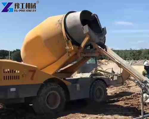 self concrete mixer application