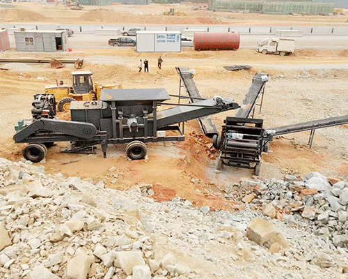 mobile concrete crusher