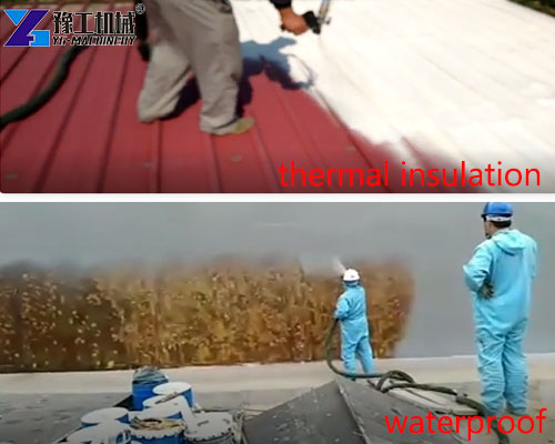 polyurea spray machine application