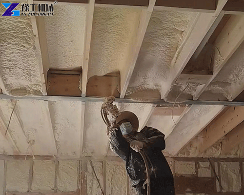 polyurethane spray machine for roof insulation and waterproof coating