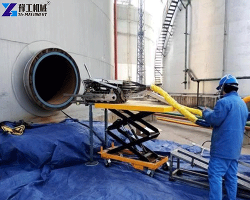 industrial tank cleaning robot for toxic sediment removal