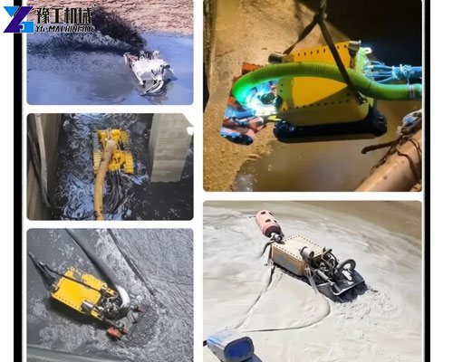 compact dredging robot for silt removal