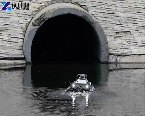 remote control dredging robot in tailings lagoon