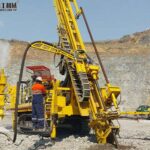 RC drilling rig hard rock drilling operation