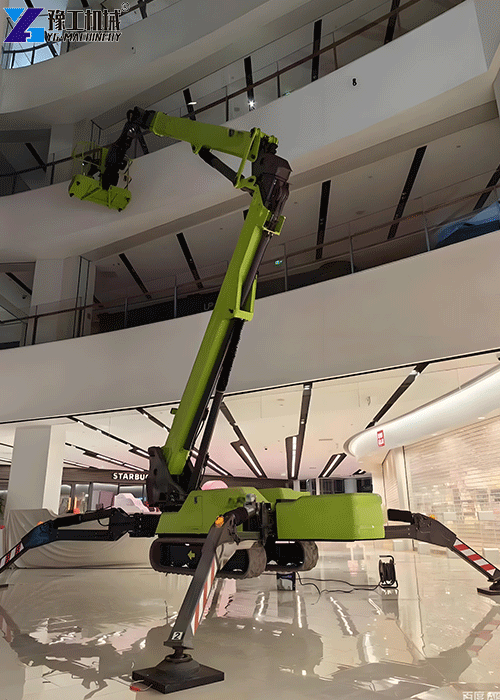 tracked spider boom lift platform for indoor and outdoor aerial work