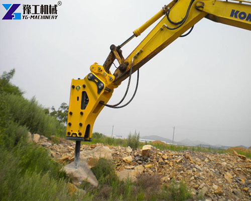 rock breaker machine for quarry stone crushing operation