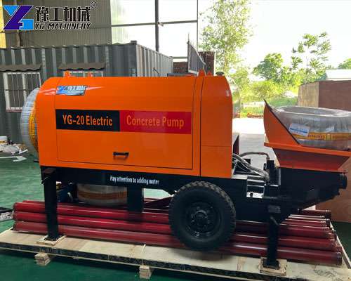 electric trailer concrete pump