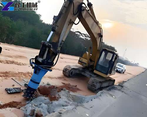 excavator drum cutter for urban infrastructure construction