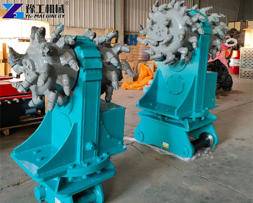 excavator milling attachment for municipal construction